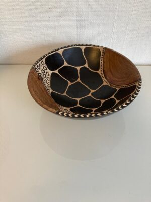 Panther wooden bowl