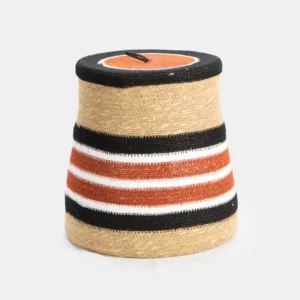 Hand Woven Basket with Removeable Lid