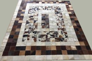 Predesigned Mat Tetris Brown & White