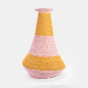 Vase Yellow& Pink