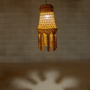 Boho  Lampshade Mustard